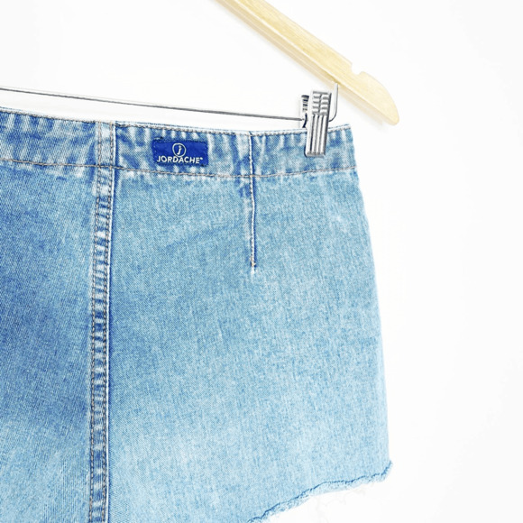 Vintage 00s Y2K Jordache 90s Button Fly Denim Cutoff Jean Shorts Stretch size 26 - Picture 5 of 9